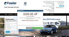 Desktop Screenshot of fowlervw.com